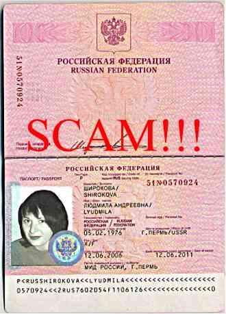 Passport Airfare Scam Russian Women 39