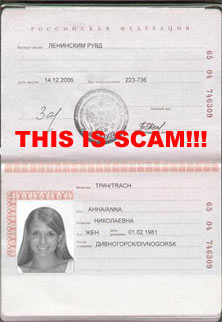 fake Russian passport