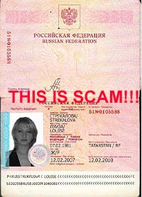 Russian scammer blacklist photos